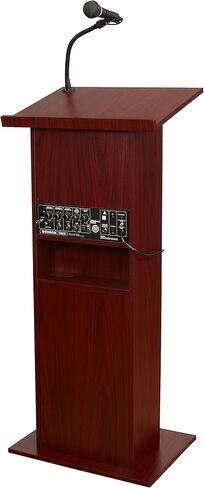 Oklahoma Sound 111Pls-My Power Plus Lectern ، 22 "عرض × 46" الارتفاع × 17 "، الماهوغاني in Kuwait