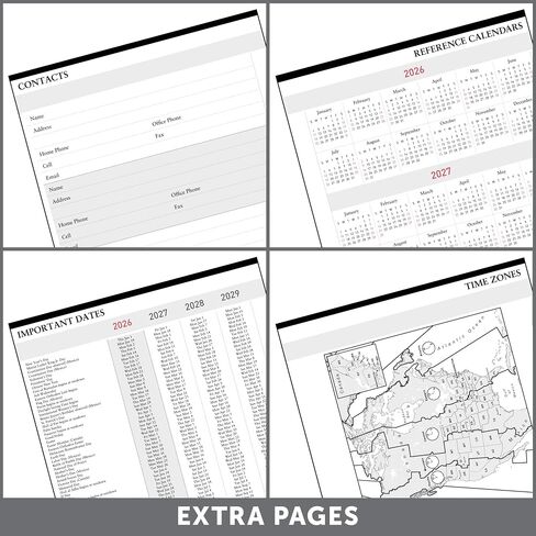 Office Depot Brand Weekly Monthly Planner, 8" x 11", Black, January 2026 to December 2026, OD71080026 in Saudi Arabia