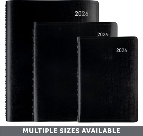 Office Depot Brand Weekly Monthly Planner, 8" x 11", Black, January 2026 to December 2026, OD71080026 in Saudi Arabia