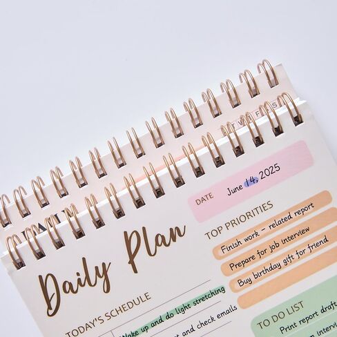 يوميًا ، قم بتنفيذ قائمة Notebook 60 - مخطط إنتاجية غير مؤرخ محمول لتحديد الأهداف ، مخطط ديلي للمكتب ، وملحقات مكتب العمل للنساء - الأخضر ، 5.1 × 7 بوصة in Kuwait