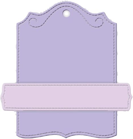 Impression Obsession DIE1058ZZ Stitched Tag #5 Steel Die Set in Saudi Arabia