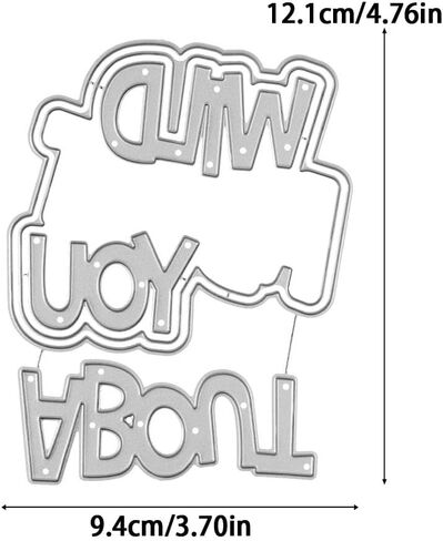 يموت Wild About You Die Cuts لتصنيع بطاقات قطع المعادن لمجموعات DIY مصنوعة يدويًا لمهرجانات الورق المصنوع من الورق المصنوع من الألبوم الزفاف in Kuwait