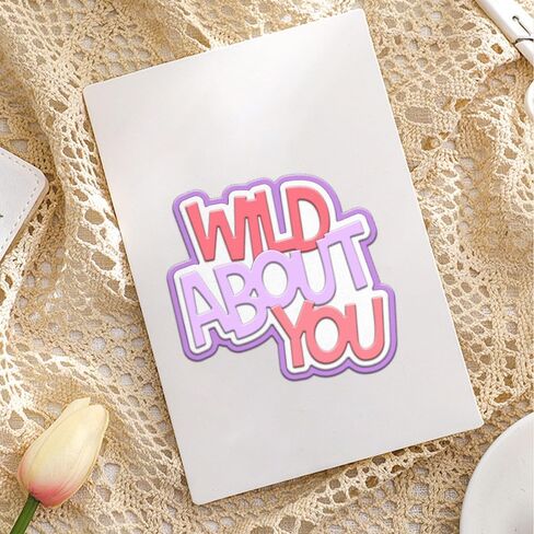 يموت Wild About You Die Cuts لتصنيع بطاقات قطع المعادن لمجموعات DIY مصنوعة يدويًا لمهرجانات الورق المصنوع من الورق المصنوع من الألبوم الزفاف in Kuwait