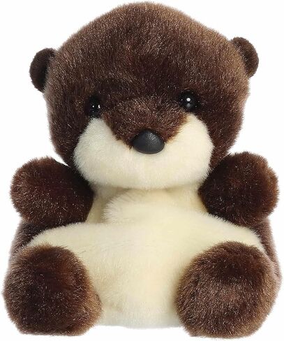 Aurora® Adorable Palm Pals™ Elena River Otter™ Stuffed Animal - Fun Collectible Plush for Kids and Adult Collectors - Perfect for Decorating Rooms and Birthday Gifts - Brown 5 Inches in Saudi Arabia