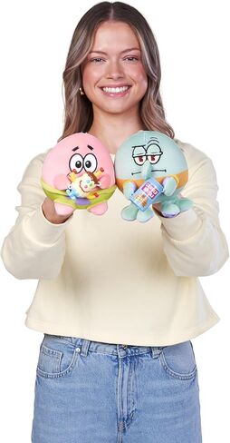 Snackles Licensed Character Spongebob Squarepants 5-inch Plush by ZURU Plush with Snack Accessory in Saudi Arabia