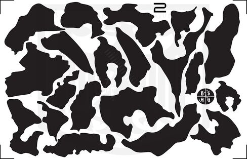 Black Sheep Cerakote Stencil Packs - Bottomland Camouflage - High Bake Vinyl, Oven Cure, Rifle Sized, Firearm Stencils, D.I.Y. Cerakote, Duracoat, Gunkote, Airbrush, Spray Paint in Saudi Arabia