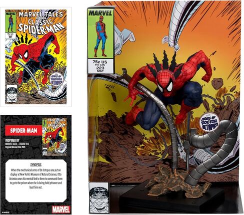 McFarlane Toys- Marvel Spider-Man 1: 6th Scale Trojectible مع Scene & Comic (Marvel Tales #223) in Saudi Arabia