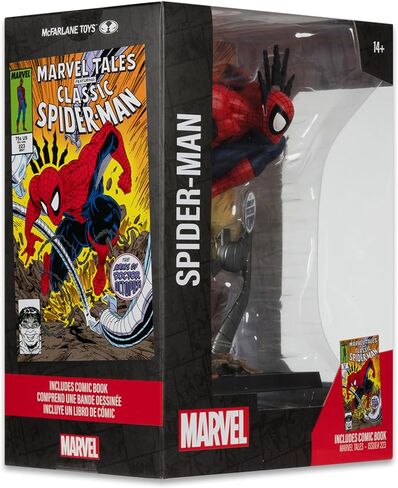 McFarlane Toys- Marvel Spider-Man 1: 6th Scale Trojectible مع Scene & Comic (Marvel Tales #223) in Saudi Arabia