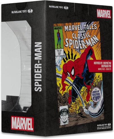 McFarlane Toys- Marvel Spider-Man 1: 6th Scale Trojectible مع Scene & Comic (Marvel Tales #223) in Saudi Arabia