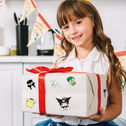 24Pcs Cute Anime Stickers, Mixed & Matched with 8 Designed Cartoon Sticker (3 of Each) for Party Decoration, Reward, Decor, Gift Idea in Saudi Arabia