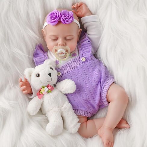 BABESIDE Lifelike Reborn Baby Dolls Girl - 20 Inch Soft Body Realistic-Newborn Handmade Real Life Baby Dolls with Complete Accessories Perfect for Cuddling, Playtime, and Gift Giving in Saudi Arabia