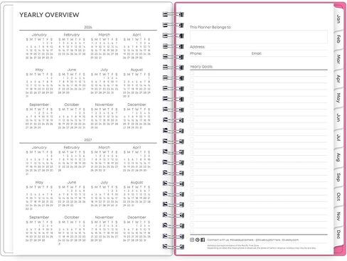 2026 Blue Sky Weekly/Monthly Planner ، 5 "× 8" ، أوركيد بولي ، من يناير إلى ديسمبر ، 140947 in Saudi Arabia