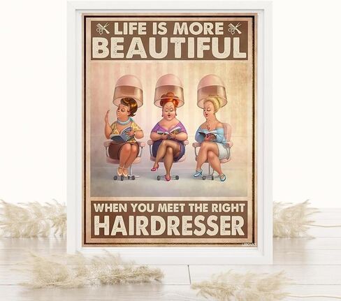 UIBDVKS Life is More Beautiful When You Meet The Right Hairdresser 5D Diamond Painting Kits Diamond Art Kits for Gift Diamond Painting Perfect for Home Office Wall Art Decor 12x16in in Saudi Arabia