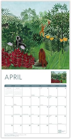 Japanese Art Calendar 2026 | Kamisaka Sekka: Vintage Rinpa Woodblock 12 Month Wall Calendar | 12" x 24" | Marble City Press | Small Family Owned Business | Sustainable Plastic Free Packaging, Thick Art Paper in Kuwait