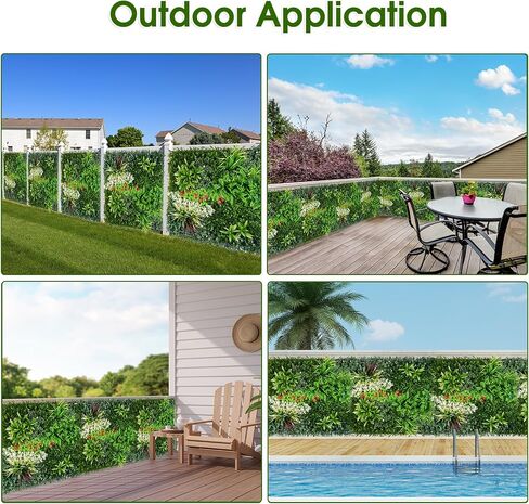 Artificial Plant Wall Panels, 40"x 40" Boxwood Hedge Wall Panels with UV Protection, Privacy Screen Fence, Greenery Wall Backdrop for Indoor Outdoor Garden Fence Backyard Decor (B0001) in Saudi Arabia