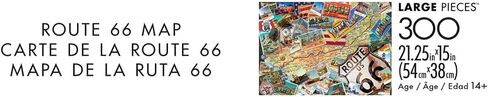 Buffalo Games - Route 66 Map - 300 Gigsaw Jigsaw Puzzle للبالغين - لغز صعب مثالي لليالي اللعبة in Saudi Arabia