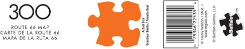 Buffalo Games - Route 66 Map - 300 Gigsaw Jigsaw Puzzle للبالغين - لغز صعب مثالي لليالي اللعبة in Saudi Arabia