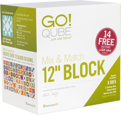 accuquilt الذهاب! Qube Mix & Match 12 Block in Saudi Arabia
