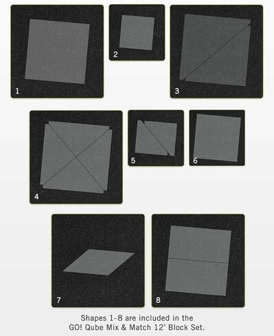 accuquilt الذهاب! Qube Mix & Match 12 Block in Saudi Arabia