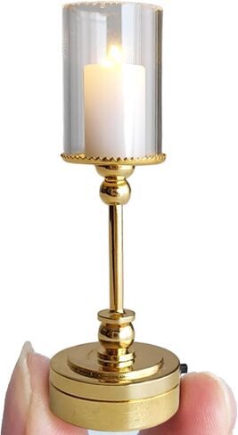 Mini Desk Lamp, 1:12 Scale Realistic Dollhouse Lights, Battery Operated DIY Craft Accessories for Dollhouses in Saudi Arabia