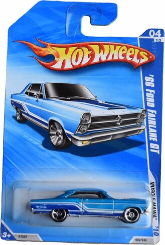 Hot Wheels '66 Ford Fairlane GT - Muscle Car - Diecast Car Model - 1:64 Scale - 3 Inches - For Boys Aged 3-7 in Saudi Arabia