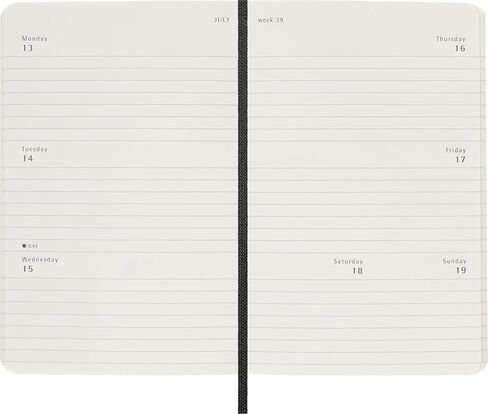 Moleskine Classic 12 Month 2026 Weekly Horizontal Planner, Soft Cover, Pocket (3.5" x 5.5"), Black, 144 pages in Saudi Arabia