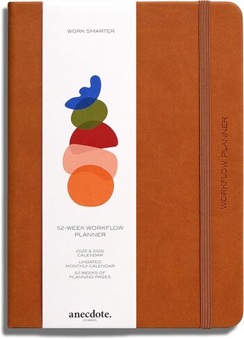 Anecdote 2026 Planner: 52 Week Daily Planner, Yearly, Monthly & Weekly Workflow for Planning Your Success – Vegan Leather Hardcover, Start Anytime & Achieve your Goals - Olive Green in Kuwait