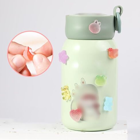 GSHLLO 100 Pcs 3D Clear Resin Stickers Self Adhesive Cup Stickers Cute Flatback Charms Slime Craft Charms Flat Back Scrapbooking Embellishments for Photo Album in Saudi Arabia