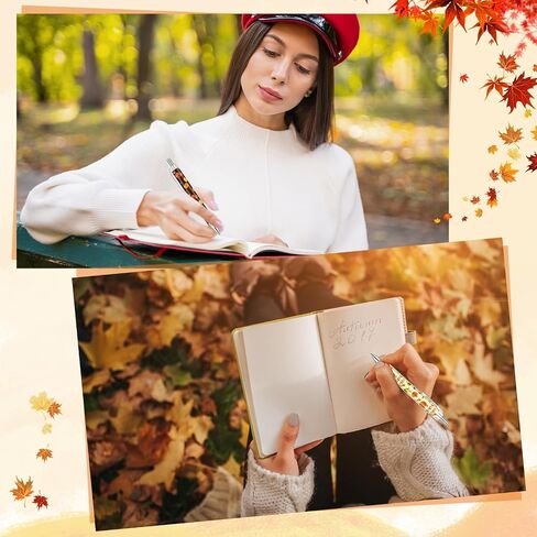 50 PCS عيد الشكر الخريف أحلام الهادئة بالعودة إلى هدايا المدرسة 1.00 مم من القرع الحبر الأسود بسلاسة الكتابة نقطة الخريف لصالح الحصار in Saudi Arabia
