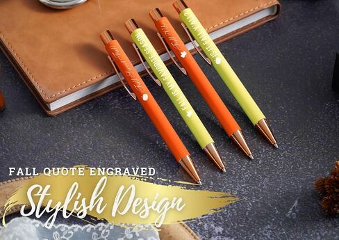 InnoBeta Fall Gifts for Women, Ballpoint Pen Set of 4, Gift Ideas for Fall Lovers, Autumn Lovers, Fall Sweet Fall in Saudi Arabia