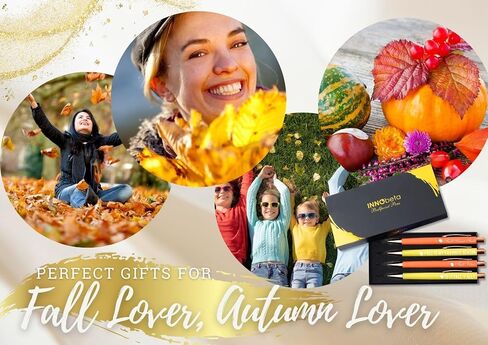 InnoBeta Fall Gifts for Women, Ballpoint Pen Set of 4, Gift Ideas for Fall Lovers, Autumn Lovers, Fall Sweet Fall in Saudi Arabia