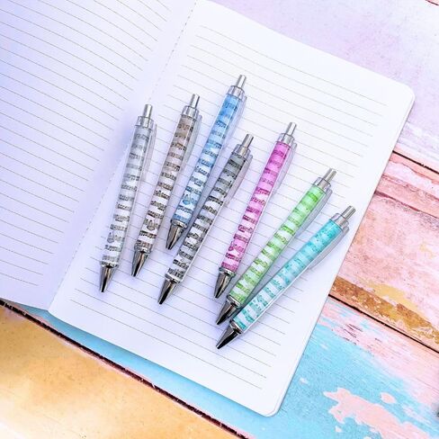 Music Pens 10 PC Unique Musical Party Favor Teacher Gift Romantic Themed Office Supplies Classroom Piano Enthusiasts Musician Cool Stationery Rainbow Vibes Bulk Perfect for Student Journals in Saudi Arabia