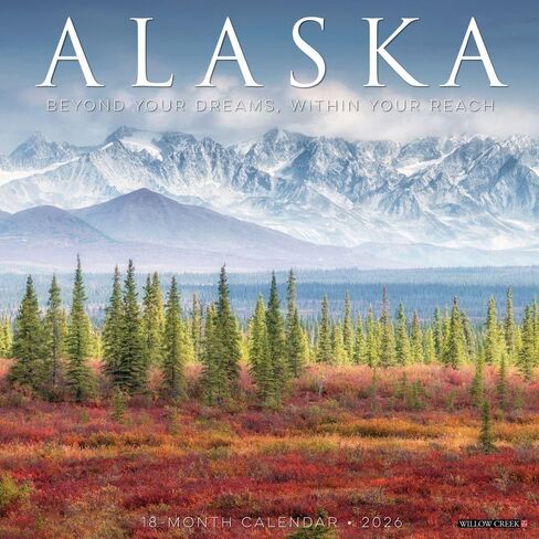 Alaska 2026 12" x 12" Wall Calendar in Saudi Arabia