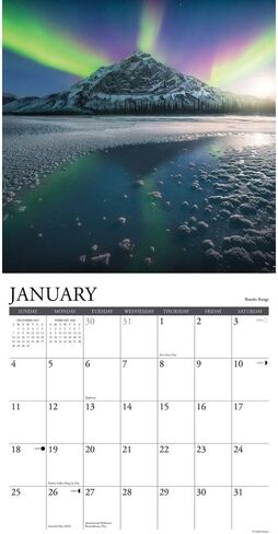 Alaska 2026 12" x 12" Wall Calendar in Saudi Arabia