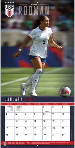 Us Women's Soccer Team 2026 12x12 Team Wall Calendar in Saudi Arabia