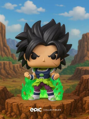 Pop Anime: Dragonball Super - Enraged Broly Vinyl Figure Bundled with Box Protector Compatible for Funko in Kuwait