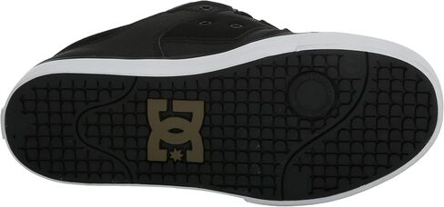 DC Men's Pure Low Top Lace Up Casual Skate Shoe Sneaker, Black Denim, 8 in Kuwait