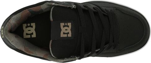 DC Men's Pure Low Top Lace Up Casual Skate Shoe Sneaker, Black Denim, 8 in Kuwait