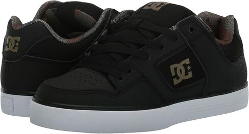 DC Men's Pure Low Top Lace Up Casual Skate Shoe Sneaker, Black Denim, 8 in Kuwait