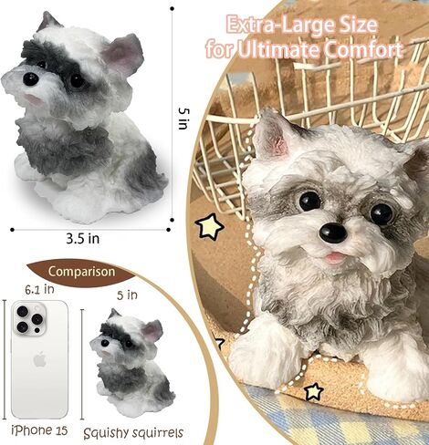 Cute Taba Squishy Dog, Squishy Dog Stress Relief Toy for Adult/Kids, Handmade Soft Teddy Dog Design, Perfect Squeeze Toys Gift for Relaxation and Fun (Teddy A) in Kuwait