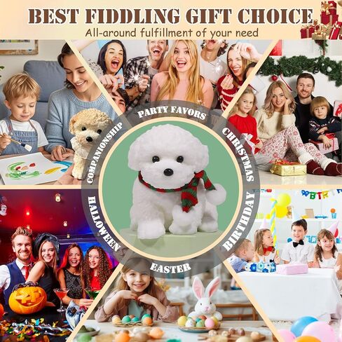 Cute Taba Squishy Dog, Squishy Dog Stress Relief Toy for Adult/Kids, Handmade Soft Teddy Dog Design, Perfect Squeeze Toys Gift for Relaxation and Fun (Teddy A) in Kuwait