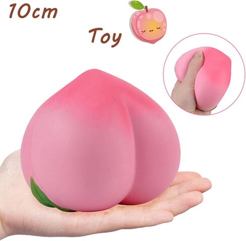 Peach Peach Toys Peach Fruit Slow Rising Soft Toy Stress Relieve Gift Slow Rising Peach Stuffed Plush in Saudi Arabia