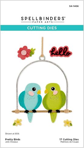 Spellbinders Pretty Birds Etched Dies, Metal in Saudi Arabia