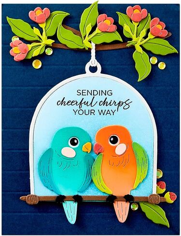 Spellbinders Pretty Birds Etched Dies, Metal in Saudi Arabia