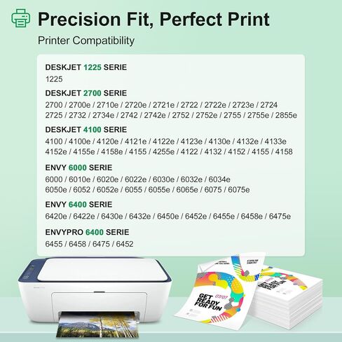 67XL حبر حبر خراطيش أسود كومبو كومبو متوفرة لـ HP Ink 67 لـ Deskjet 2855e 2755e 2700 2 2800e 4155e 4255e 2734e 4100 2827e 4100e envy 6055e 6455e printer in Saudi Arabia