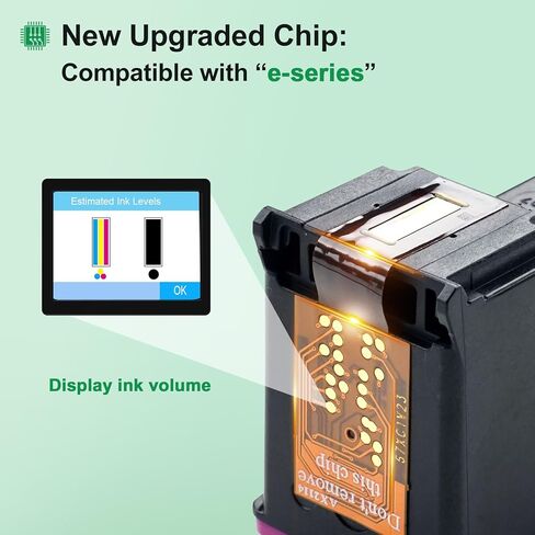67XL حبر حبر خراطيش أسود كومبو كومبو متوفرة لـ HP Ink 67 لـ Deskjet 2855e 2755e 2700 2 2800e 4155e 4255e 2734e 4100 2827e 4100e envy 6055e 6455e printer in Saudi Arabia