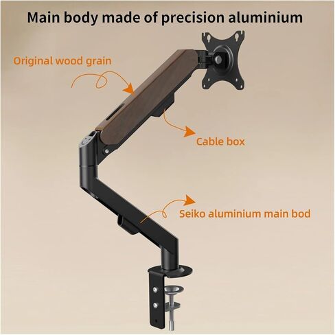 17-34 inch Desktop Monitor arm Gas Spring Full Motion Support LCD LED TV Stand PC Stand M5-M(M5W-M White) in Saudi Arabia