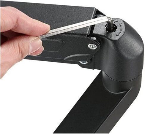 Double Arm TV LCD Monitor Desktop Mounting Bracket Art Rotating Gas Spring - in Saudi Arabia