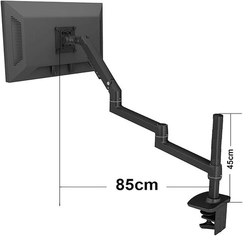 V63C-450 سبيكة الألومنيوم كاملة رفع الحركة الذراع الطويل 10-32 بوصة LED شاشة شاشة الحامل شاشة التثبيت (V63CS-450) in Saudi Arabia