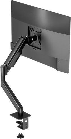 Single Monitor Stand, up to 32 inches, 19.8 lbs per Screen, Computer Desk Stand, Adjustable Gas Spring(ZH19-X187) in Saudi Arabia